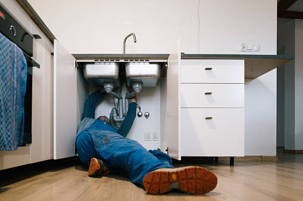 Professional Emergency Plumber technician working in Goshen, CT